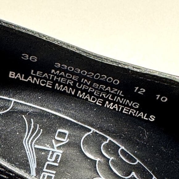 DANSKO WOMEN'S BLACK LEATHER CLOGS COMFORT SHOES SIZE 36 (US 5.5/6) - Picture 12 of 16